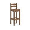 Desayunador Cocina Comedor 4 Bancos Madera Nogal Desayunador Cocina Comedor 4 Bancos Madera Nogal