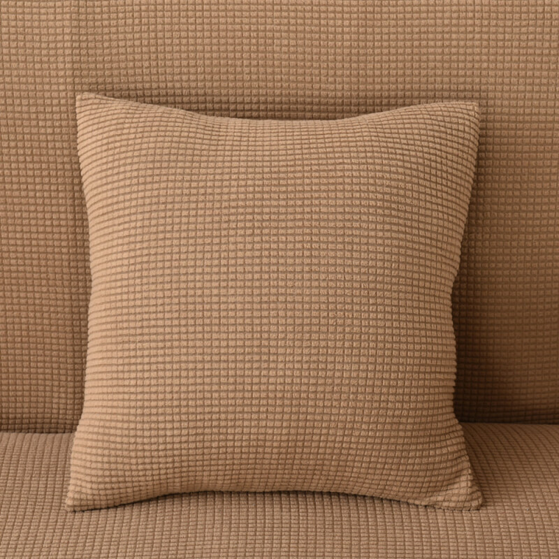 Funda sillón 1 cuerpo lisa marrón