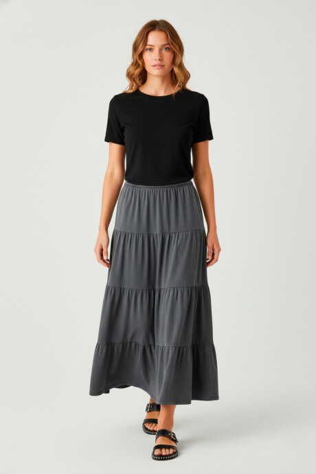 Falda Ipaluena Gris Oscuro