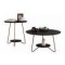 Set Mesa Ratona + Mesa Auxiliar Living Nordico Negro