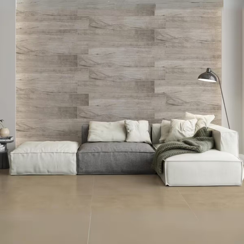 Porcelanato Amazon Gray 18x113 cm Mate y Rectificado Porcelanato Amazon Gray 18x113 Cm Mate Y Rectificado