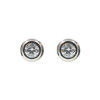 Caravanas Dot de oro blanco 18k con circonia Caravanas Dot de oro blanco 18k con circonia