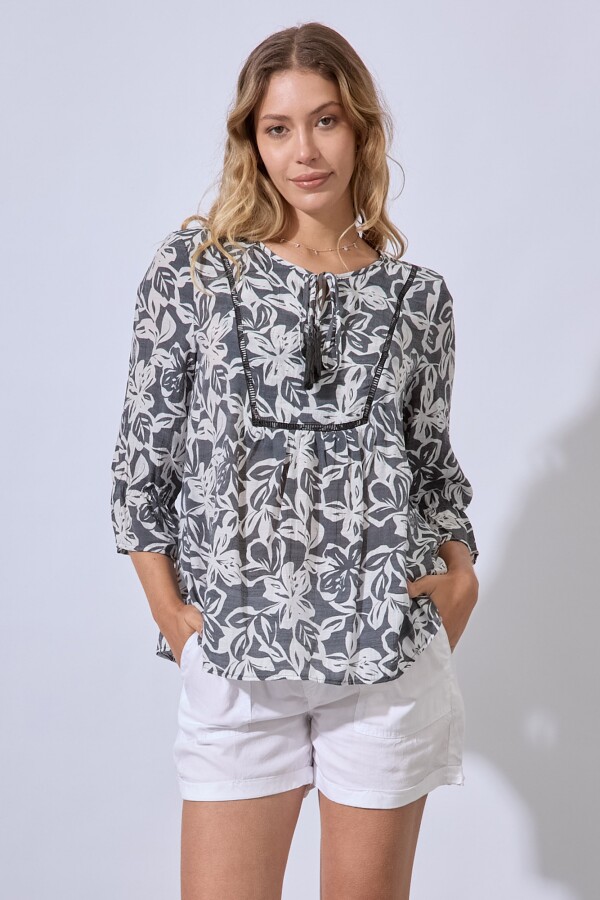 Blusa Garden GRIS/MULTI