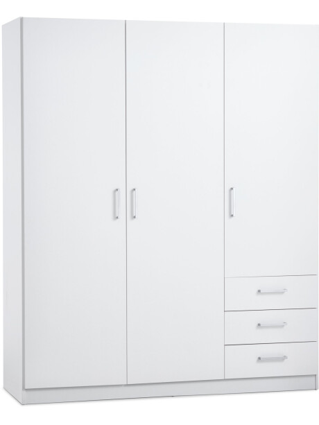 Armario FANDRUP 145x176 3 puertas 3 cajones bl Armario FANDRUP 145x176 3 puertas 3 cajones bl