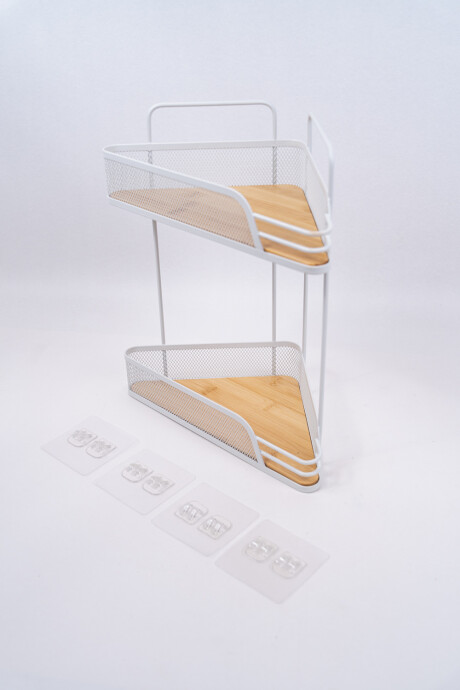 Organizador Lenna Esquinero, 2 Estantes Blanco