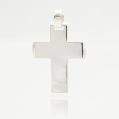 Cruz religiosa sin cristo de plata 900 chata, 4cm*3cm. Cruz religiosa sin cristo de plata 900 chata, 4cm*3cm.