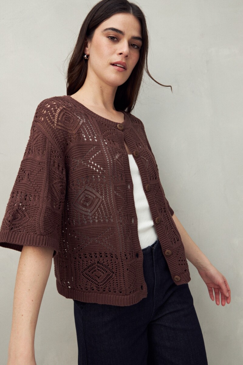 CARDIGAN EMMA Chocolate