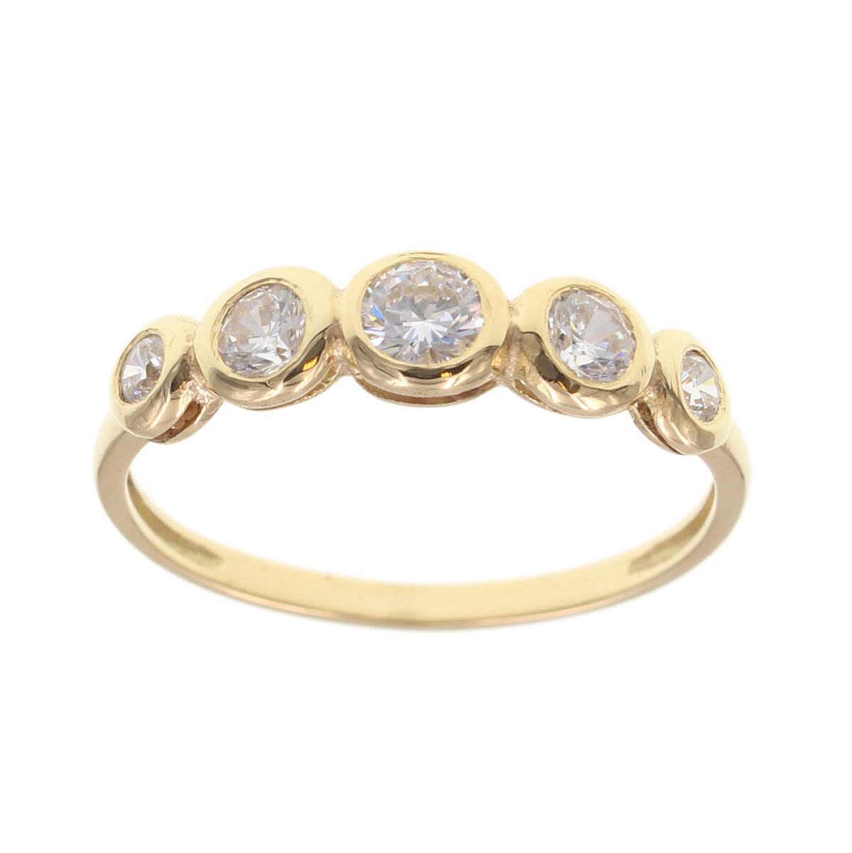 Anillo en Oro 18k con Circonias (adaptamos nuestros anillos a medida*) AN6739 