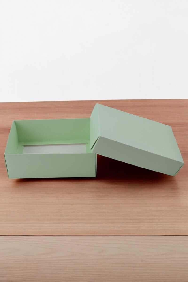 Caja eco 03 - 8x12x4,5 cm. - VERDE AGUA 