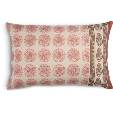 Funda De Almohadon Kattefot 40X60 Rosa/Marron