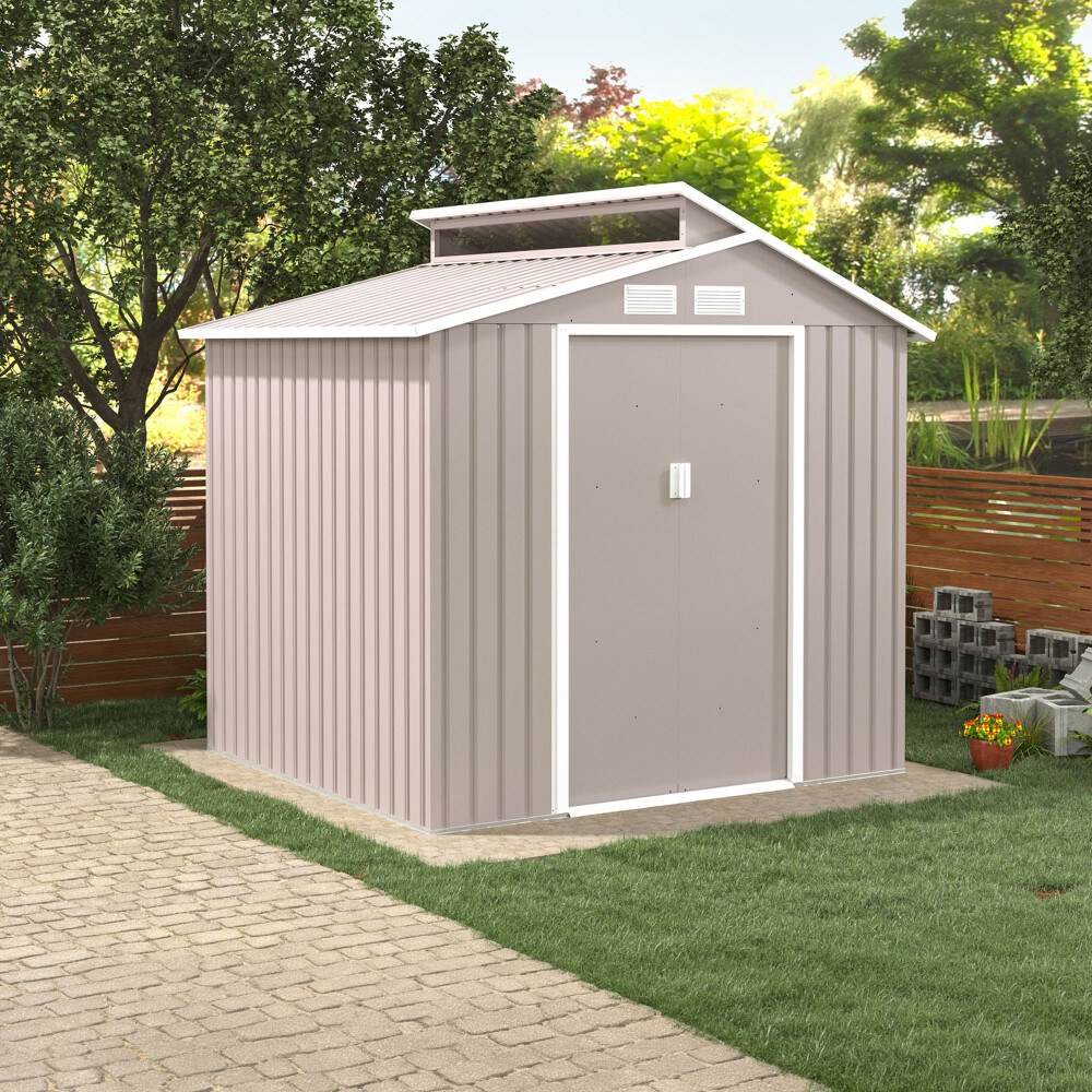 CASITA DE JARDIN ACERO GRIS CLIO