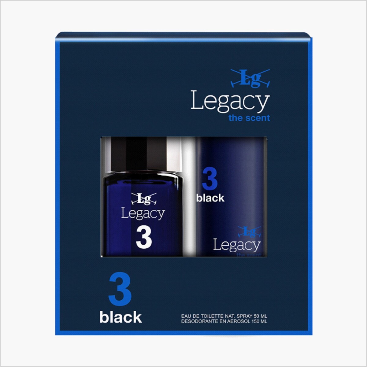 Pack Perfume Legacy Black Natural EDT 50ml 