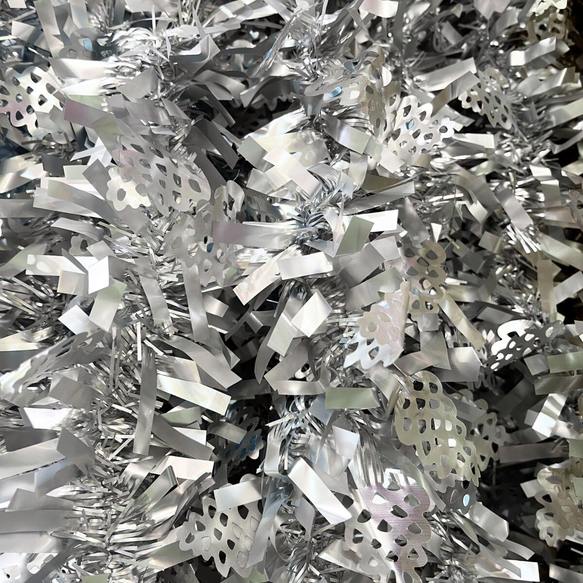 Guia/Boa Navideña con DIseño - Plateado 