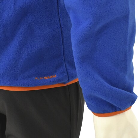 Buzo Polar 1/4 Cierre en Pecho Reebok Hombre Plrfleece Top Azul