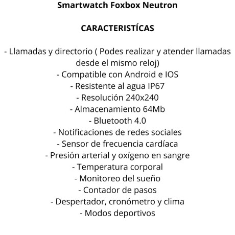 Smartwatch Foxbox Neutron V01