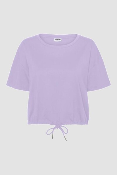 camiseta duru crop Pastel Lilac