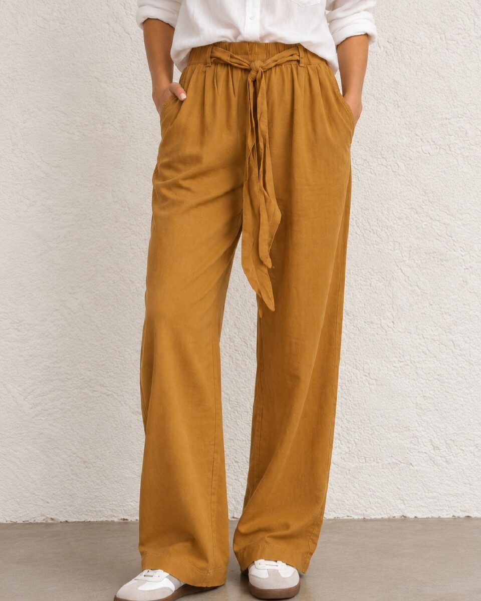 outlet - Pantalon camel 