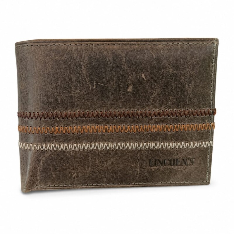 BILLETERA DE HOMBRE LINCOLNS 45 griscombinado
