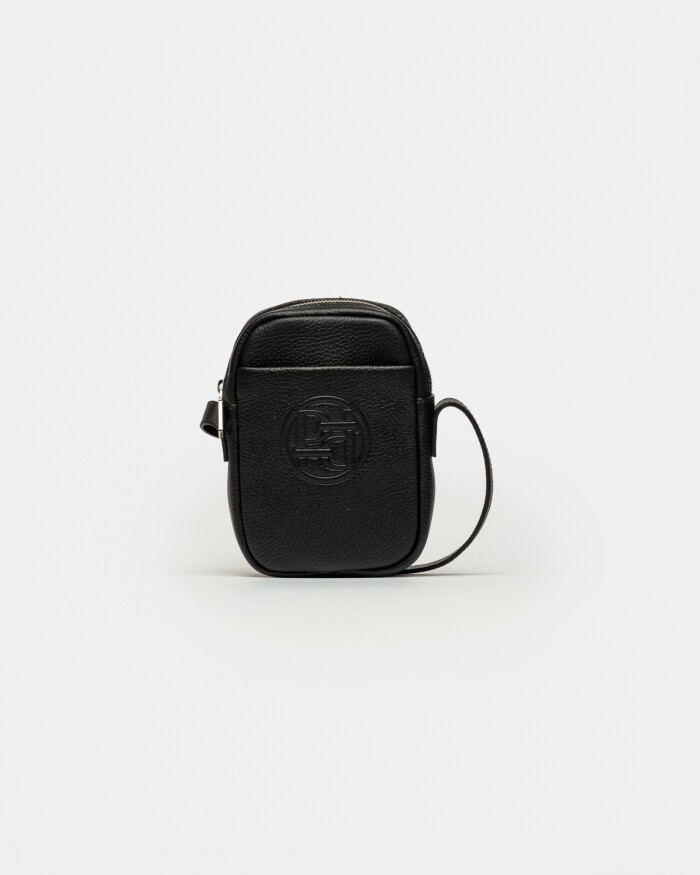 Mini Bag Haze En Cuero Graneado Negro
