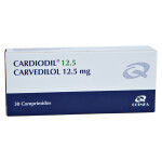 CARDIODIL 12,5 MG. CJ X 30 COMPRIMIDOS única