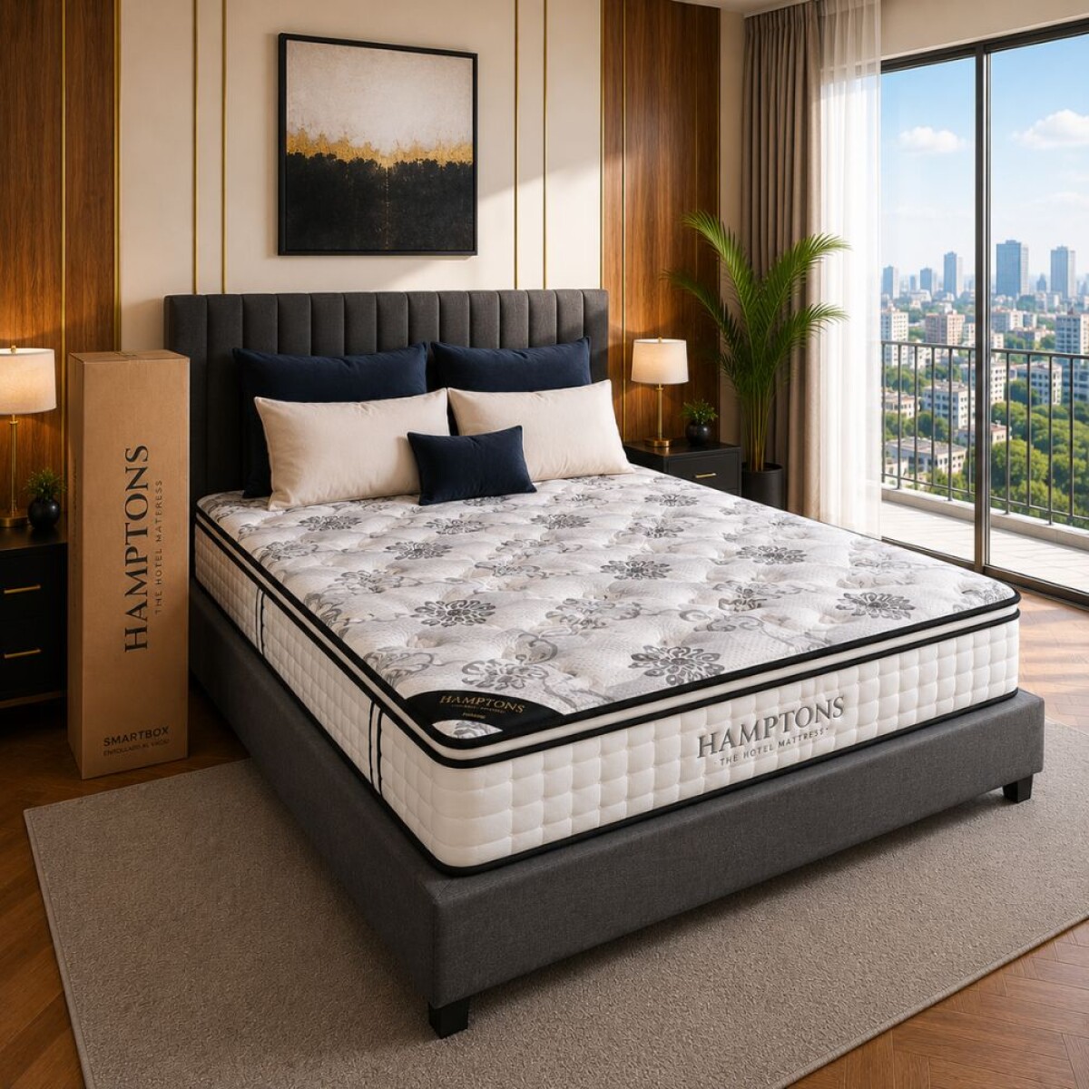 Colchon de resortes Queen THM Bronze 