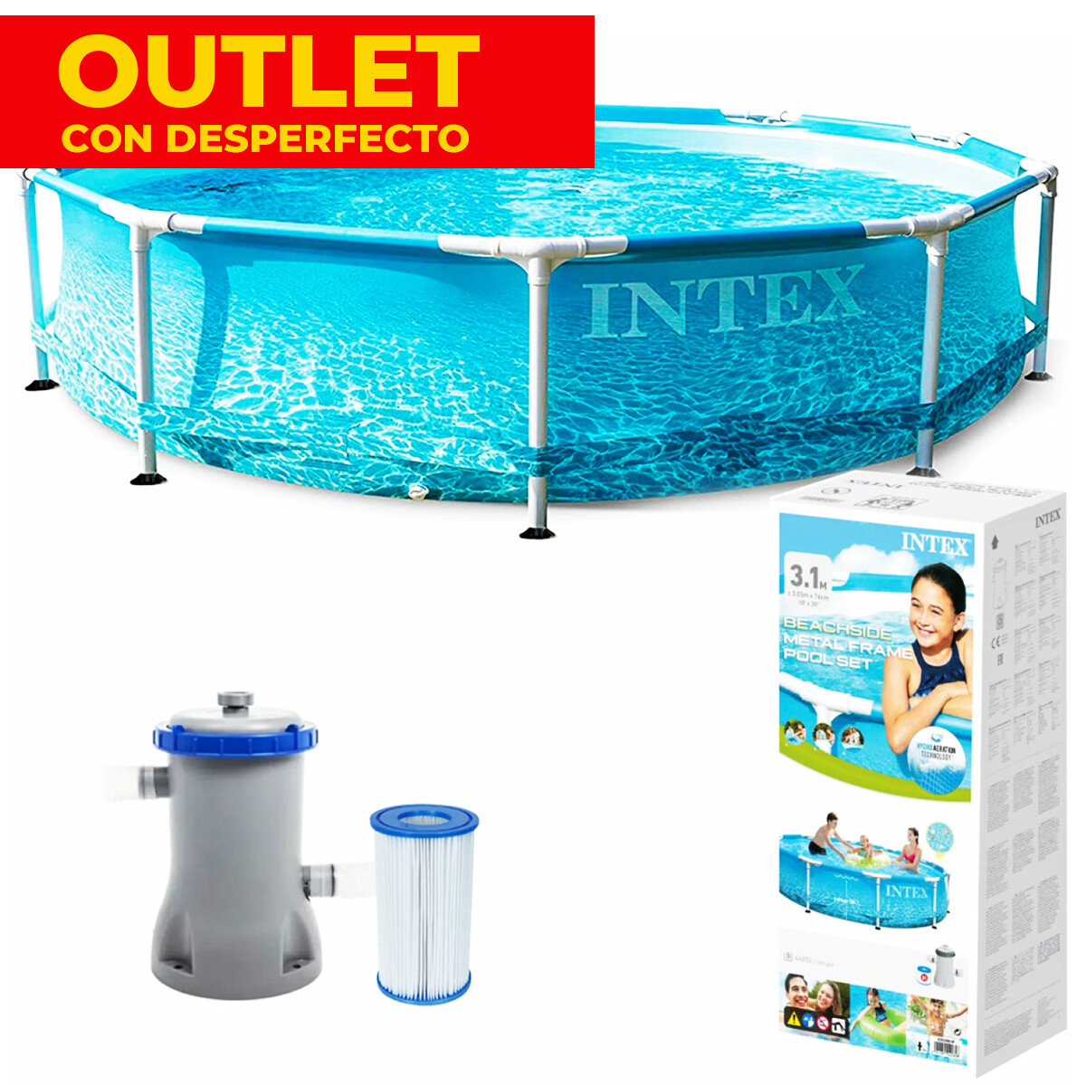 Piscina Intex Estructural Estampada 4485 L 305x76 - OUTLET 