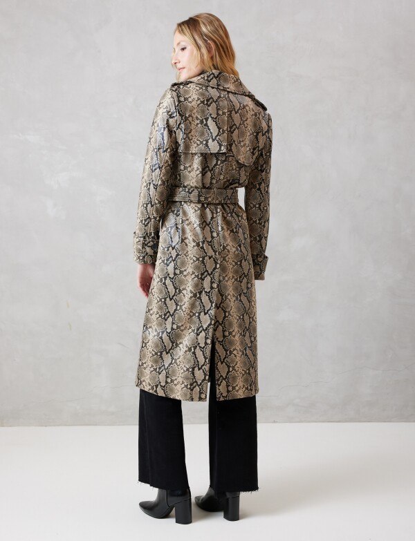 Trench Ecocuero Snake Python MARRON/MULTI