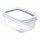 Recipiente rectangular con tapa hermética Plasutil 550ml Azul