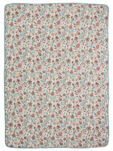 Manta acolchada KAMILLE 140x200 bl/petroleo Manta acolchada KAMILLE 140x200 bl/petroleo