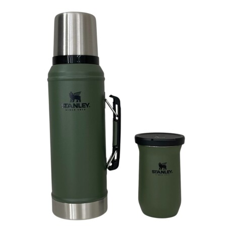 Combo Stanley Termo Classic 940ml + Mate con Tapa 200 ml Verde