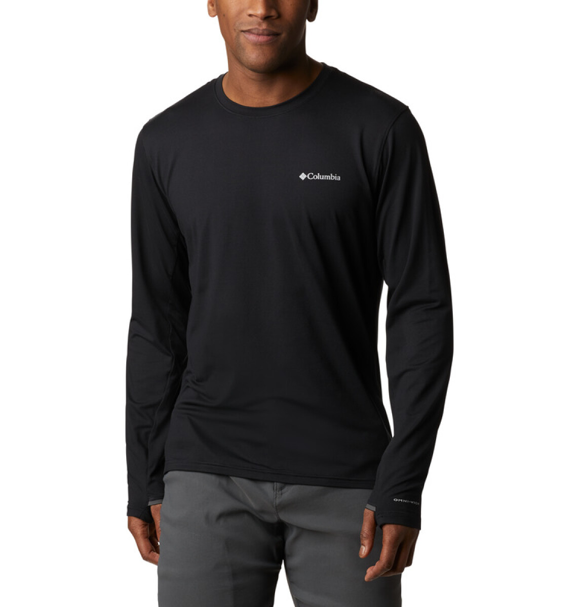 Remera Tech Trail Long Sleeve Hombre - BLACK 