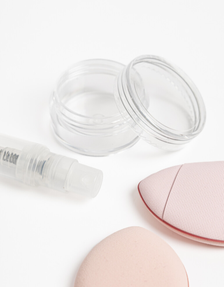 Artículos de higiene personal Herramientas faciales Set De Mini Contenedores De Skincare - Rosa Piel