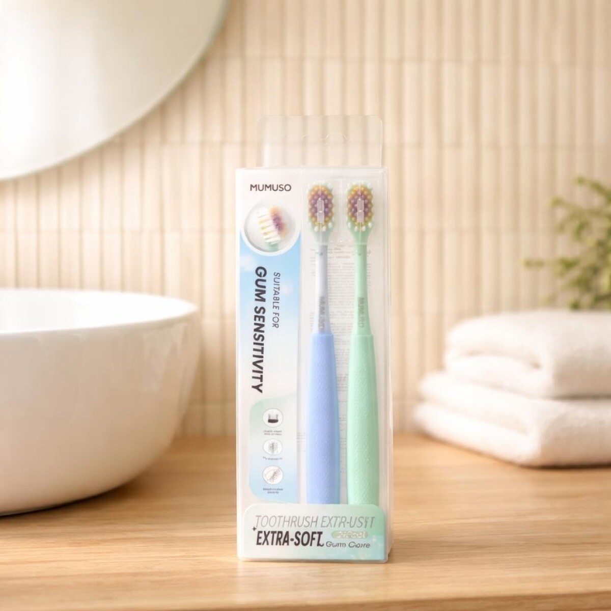 CEPILLOS DE DIENTES EXTRA-SOFT PARA ENCÍAS (PAQUETE DE 2) 