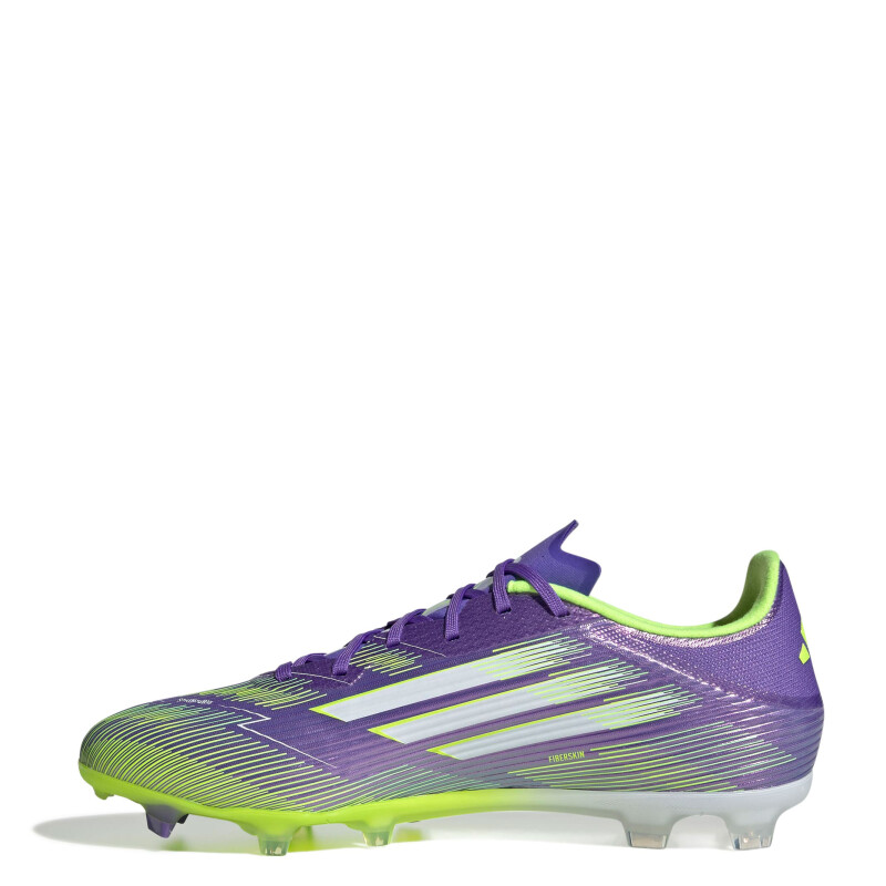 Championes Unisex Adidas Futbol 11 F50 League FG Púrpura - Blanco - Amarillo Limon