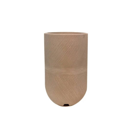 MACETA ARGOS 28X57 EFECTO PIEDRA BEIGE