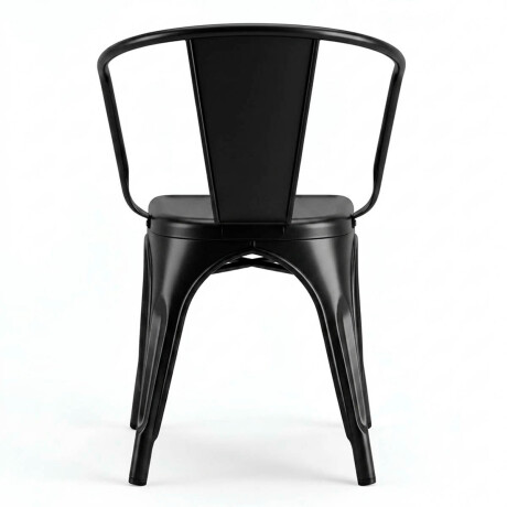 Silla Tolix Fade To Black Metálica Reposabrazo Negro