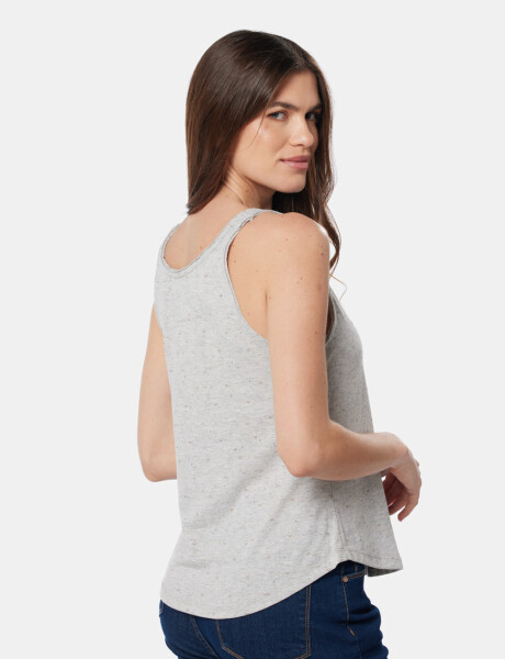 MUSCULOSA CON BOTONES Gris