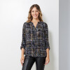 Blusa Gasa Print MULTI/NEGRO