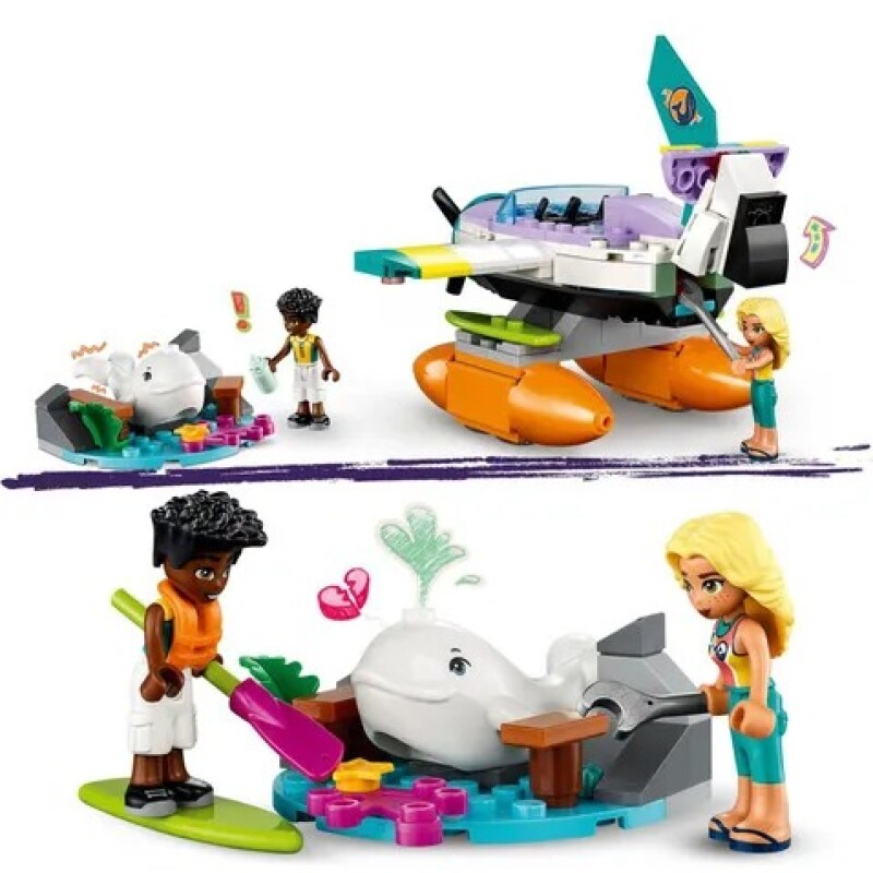 Kit Lego Friends Avión De Rescate Marítimo 203 Pz Kit Lego Friends Avión De Rescate Marítimo 203 Pz