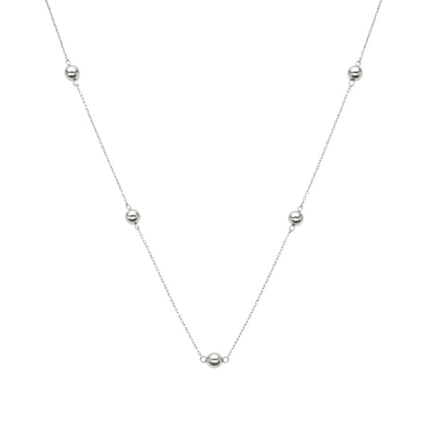 Cadena rolo/bolitas - Plata 925 - Sin Piedra - CD3541 sinpiedra