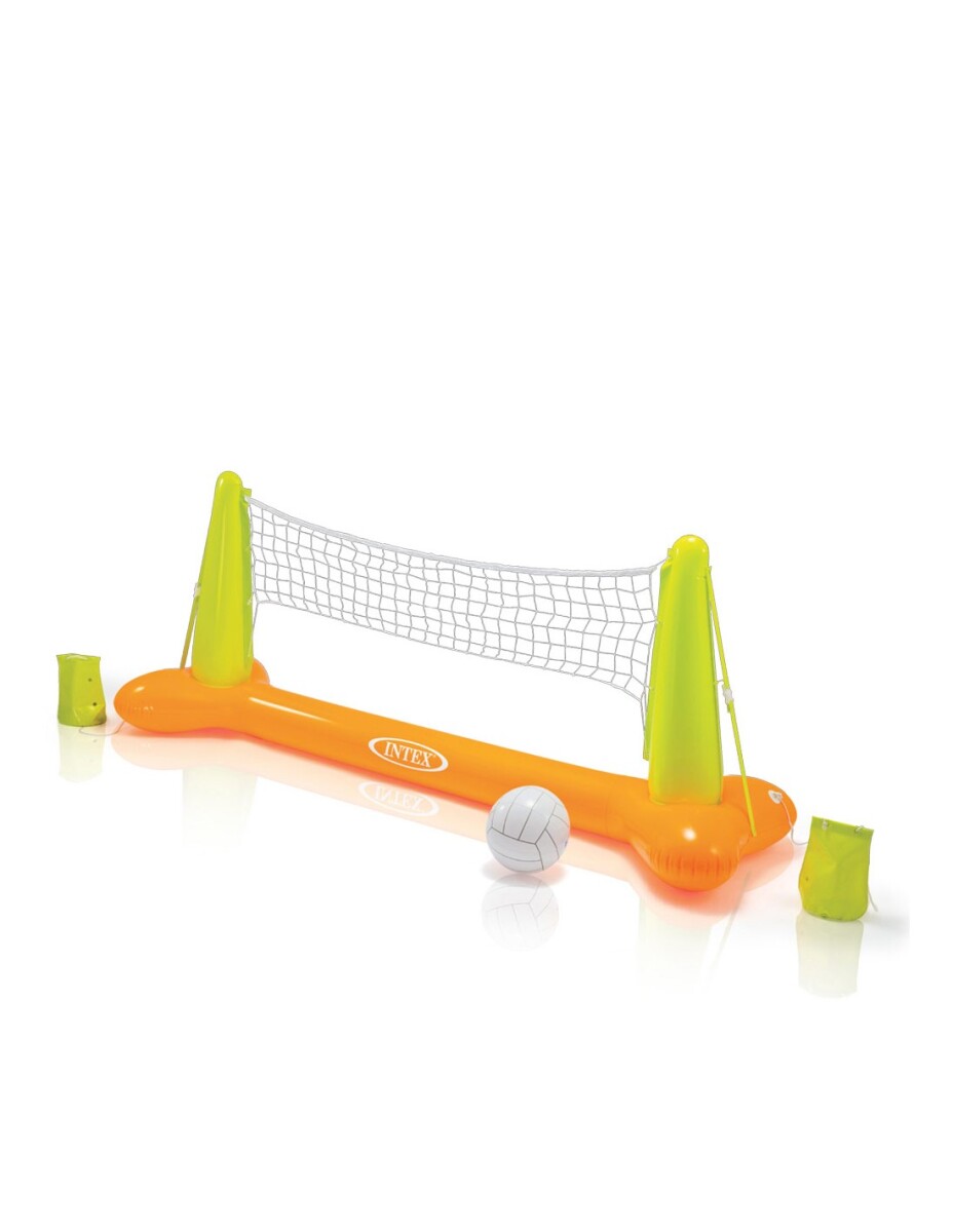 INTEX RED VOLLEYBOL INFLABLE FLOTANTE PARA PISCINA 239 X 64 X 91 CMS 