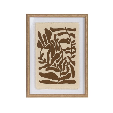 CUADRO FLORAL GARDEN I NATURAL/BEIGE MADERA WP221114CFB