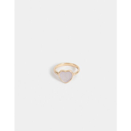 Anillo Con Corazón Dorado
