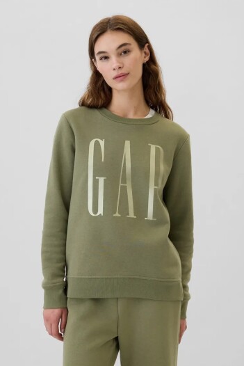 Buzo Deportivo Logo Gap Mujer Walden Green