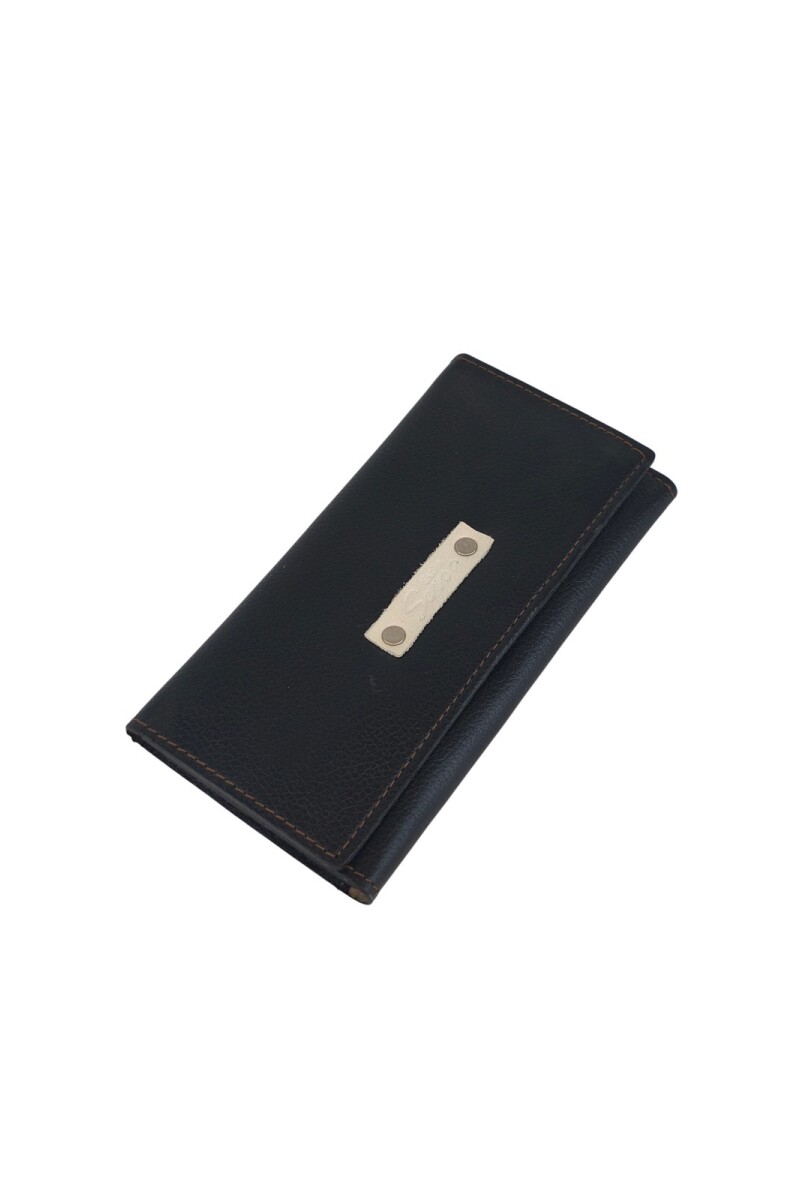 Billetera clasica al corte Negro