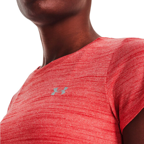 REMERA UNDER AMROUR TECH TIGER Red & Coral