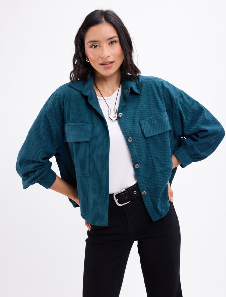 Campera pana Dayana petroleo