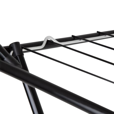 Tendedero de Pie Extensible Plegable en Acero para 11Mt Ropa Negro
