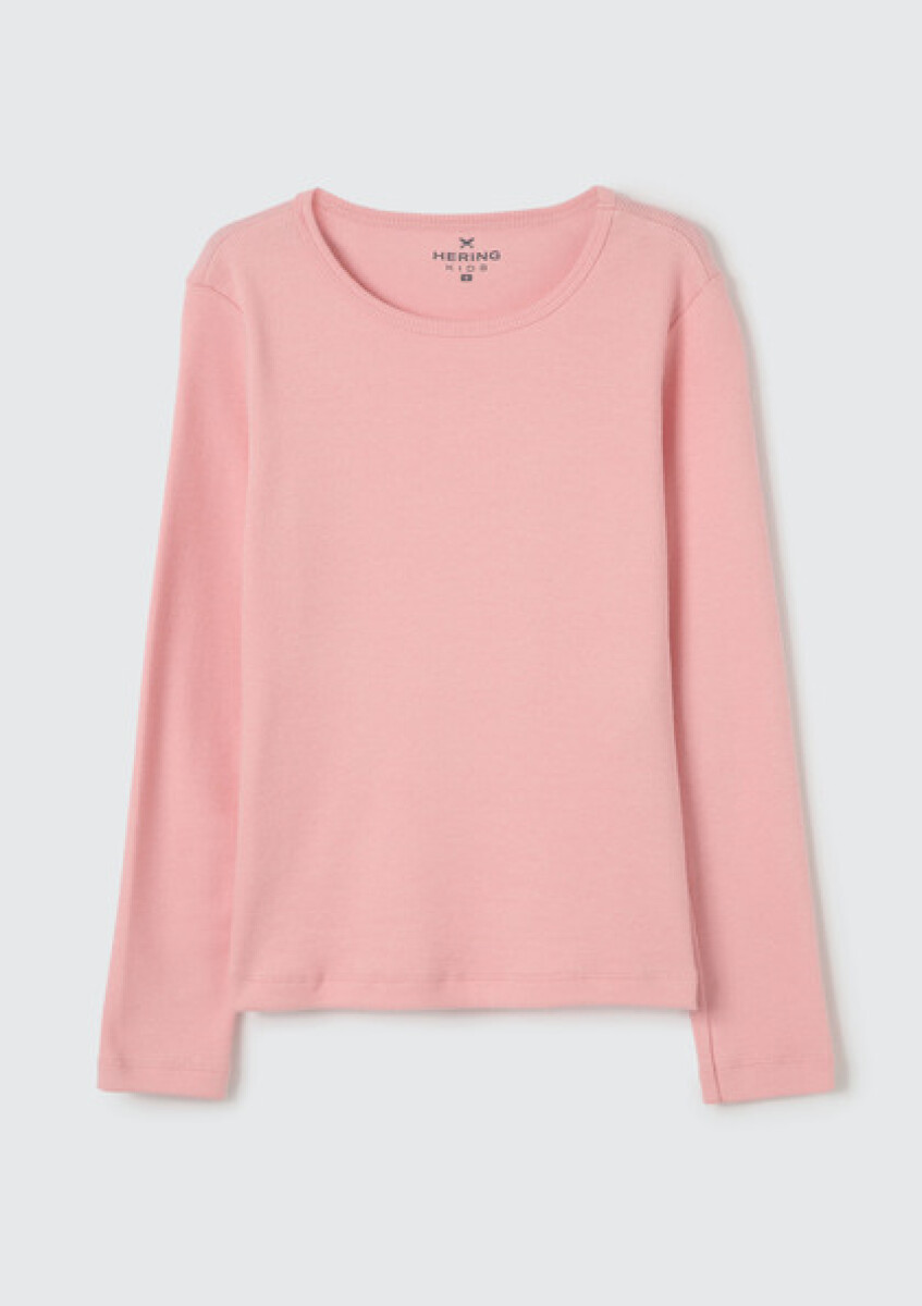BLUSA ML FEM - ROSA CLARO 