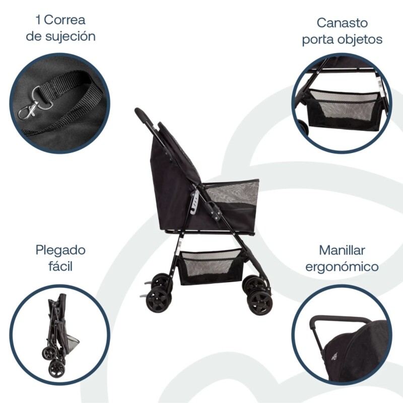 Coche para Mascota HOP BEEPET Negro Coche para Mascota HOP BEEPET Negro